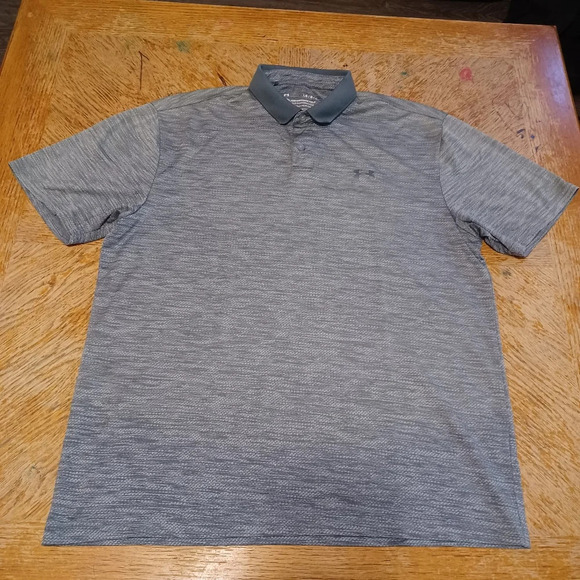 Under Armour The Performance Polo Shirt Men’s Gray Golf Size Large - Picture 1 of 4